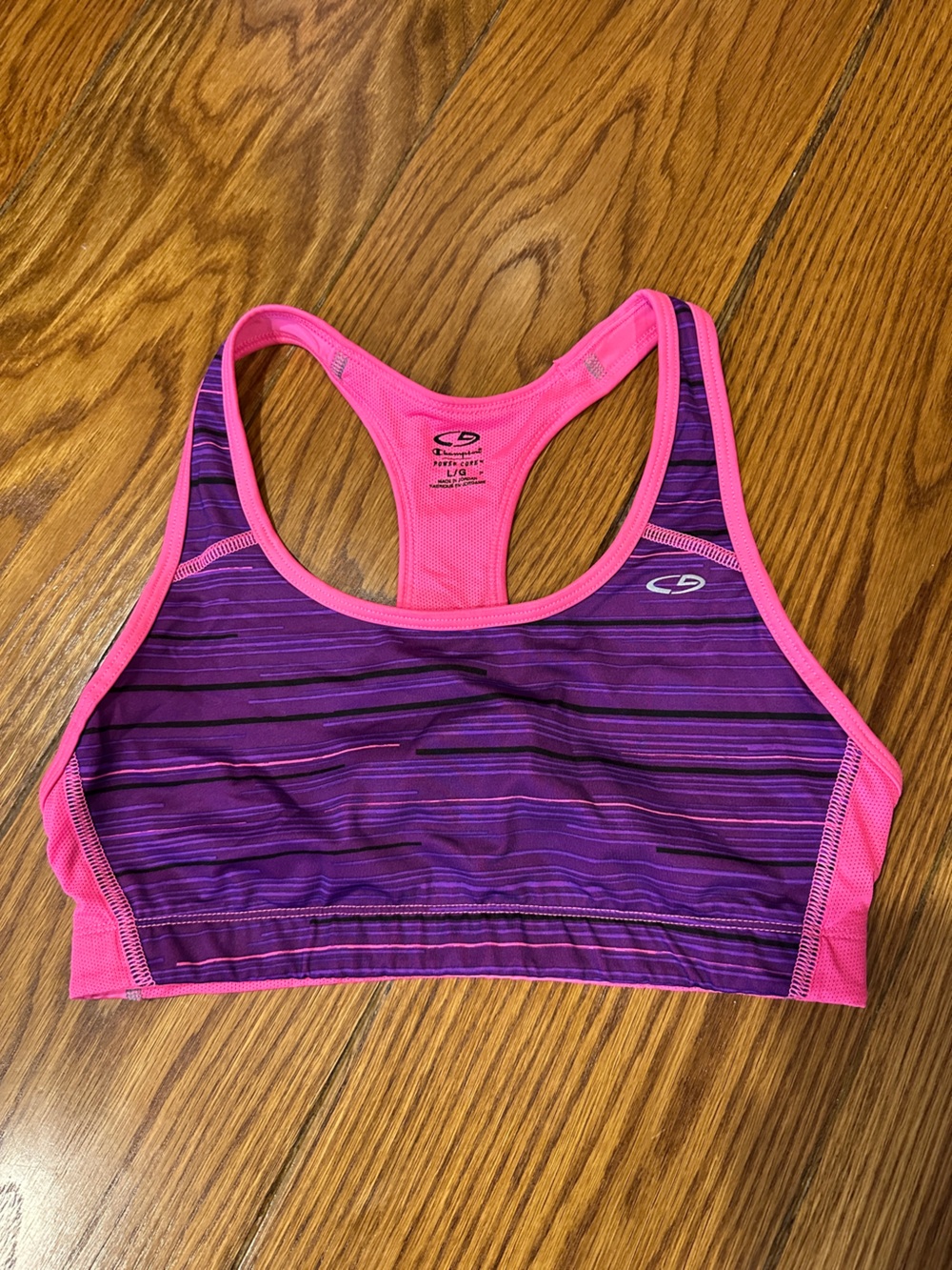 Champion Purple & Pink Racerback Sports Bra